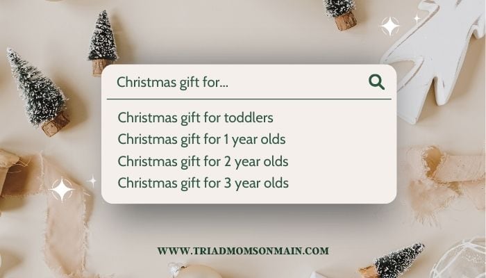 Gift Guide for Toddlers age 1 - 3