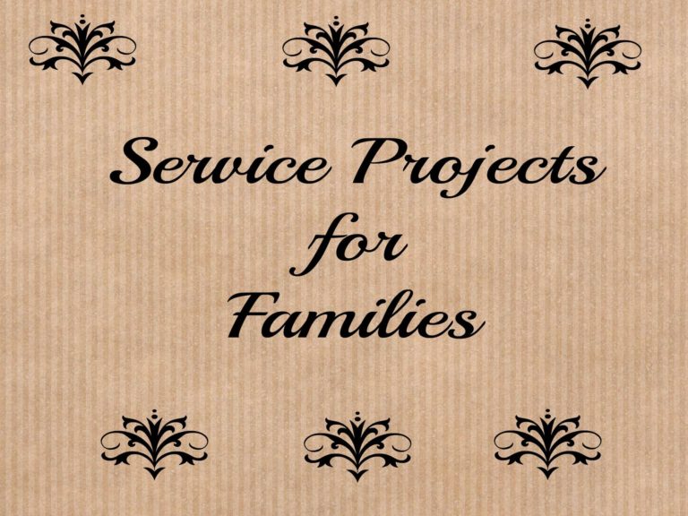 Service Projects for Families