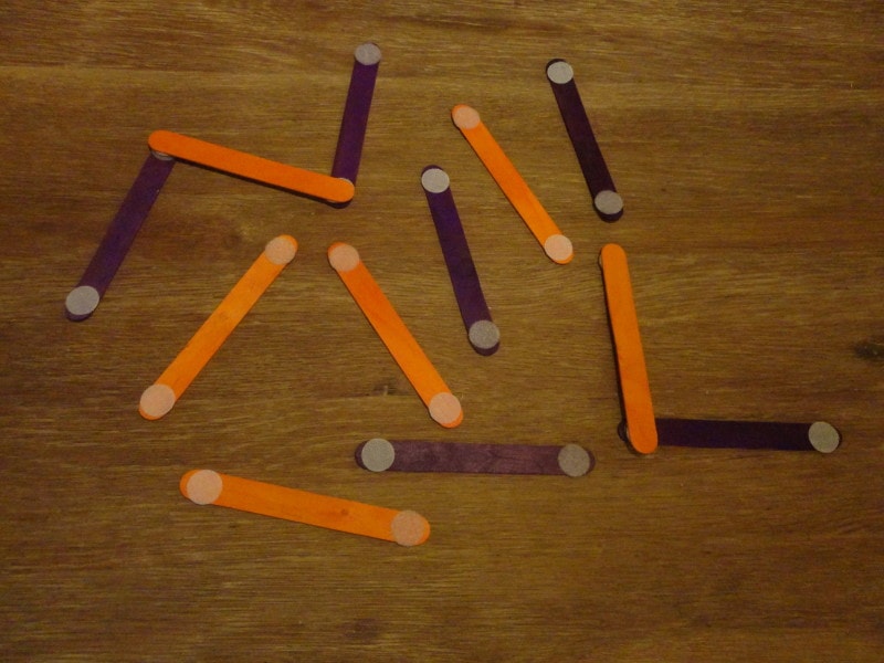 Popsicle Velcro sticks