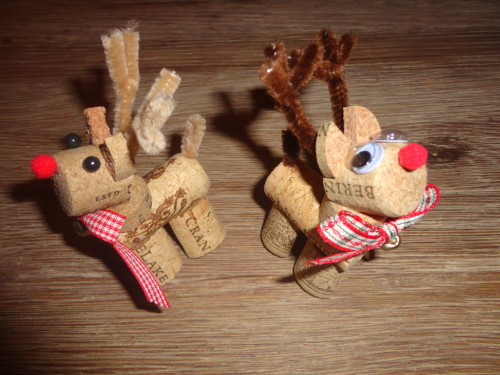 Holiday Craft Idea: Reindeer Cork Ornament