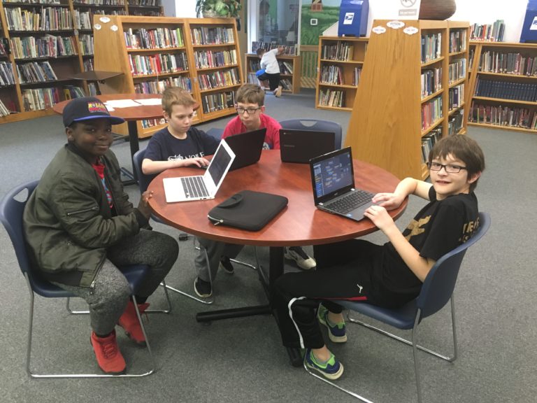 Creating a Coding Club through math class at Noble Academy