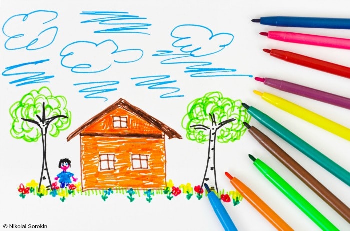how to draw a schoolhouse