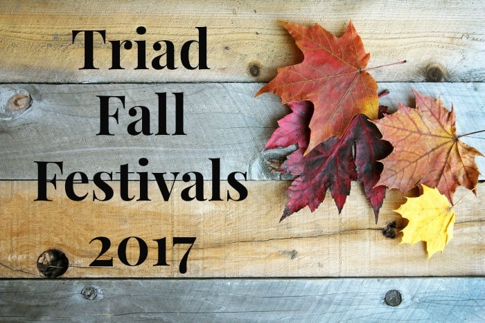 Fall Festivals in the Triad and Beyond 2017