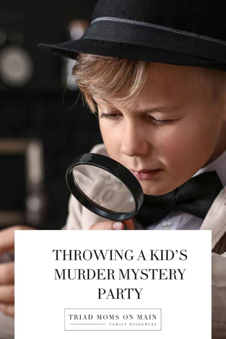 Kid's murder mystery party