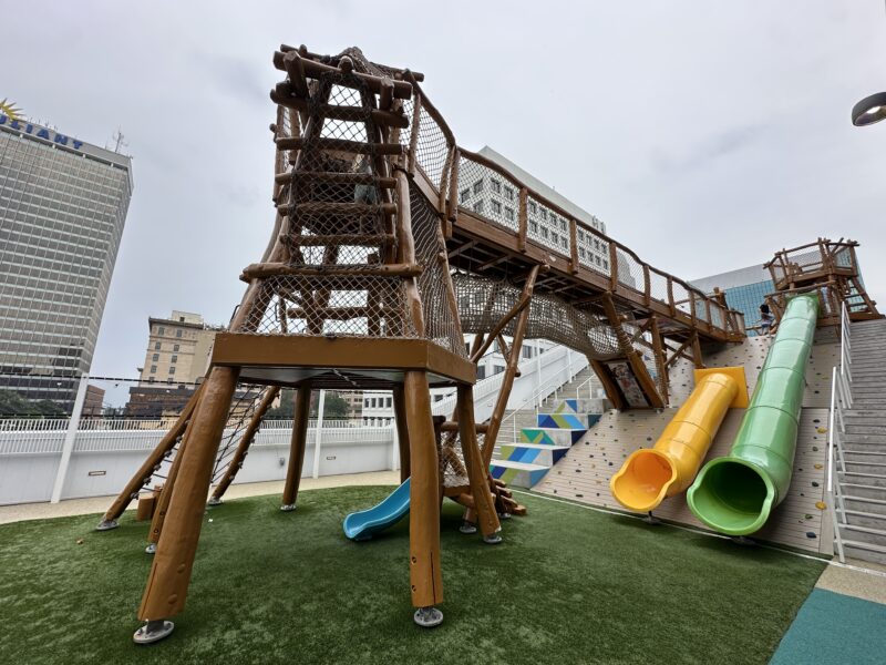 Kaleideum Downtown Exhibits: Rooftop Adventure Rooftop Playground