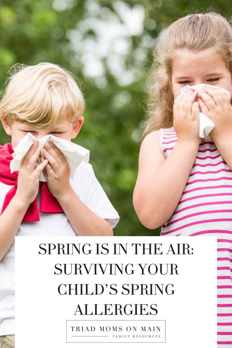 Spring is in the Air:  Surviving Your Child’s Spring Allergies