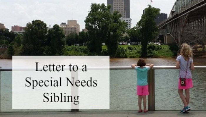 Letter to a Special Needs Sibling