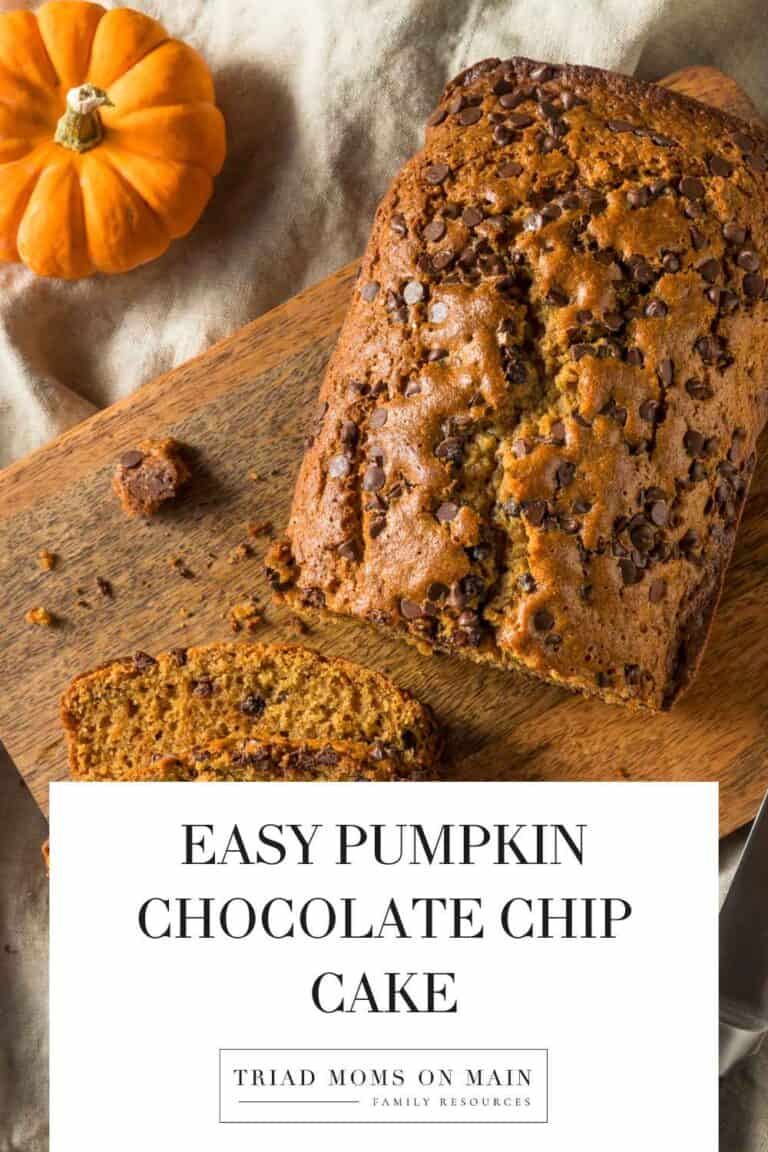 Easy Chocolate Chip Pumpkin Cake