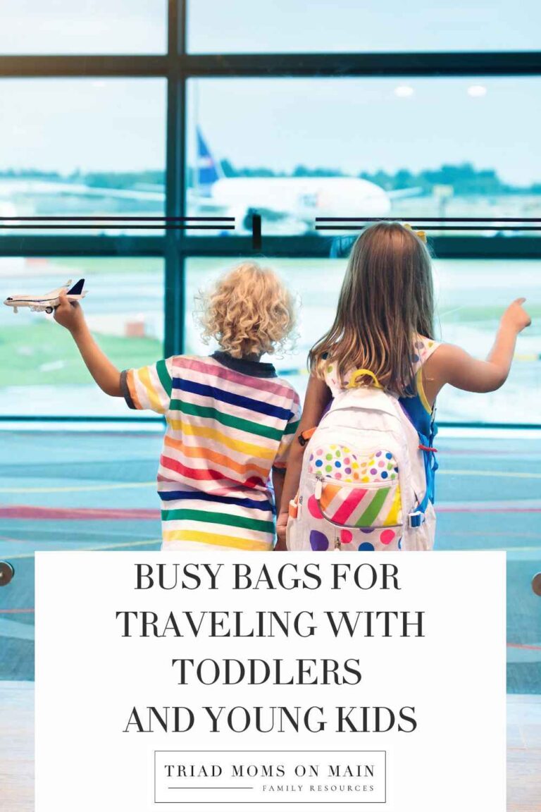 Busy Bags for Traveling with Toddlers and Young Kids
