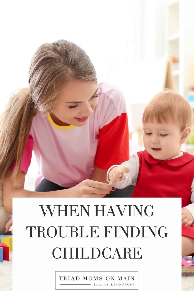 trouble finding childcare