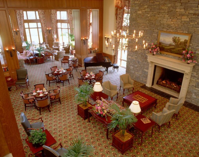 Biltmore rooms inside the castle lobby