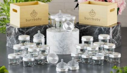 Burrbaby Provides Unique Glass Breast Milk Storage and Bottles