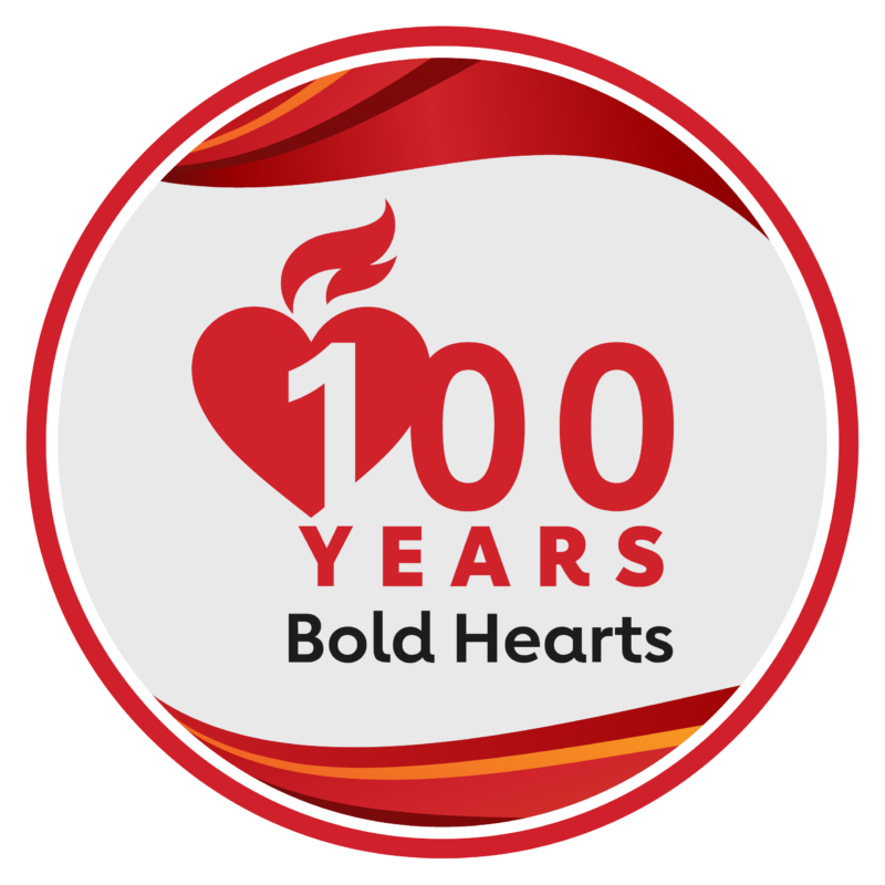 American Heart Association 100 years badge