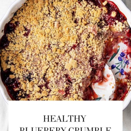 Healthy Blueberry Crumble