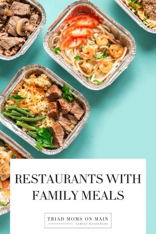 Restaurants with Family Meal Deals