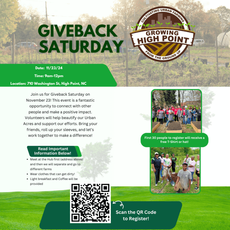 Giveback Saturday with Growing High Point