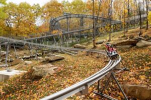 Wilderness Run Mountain Coaster track in banner elk North Carolina