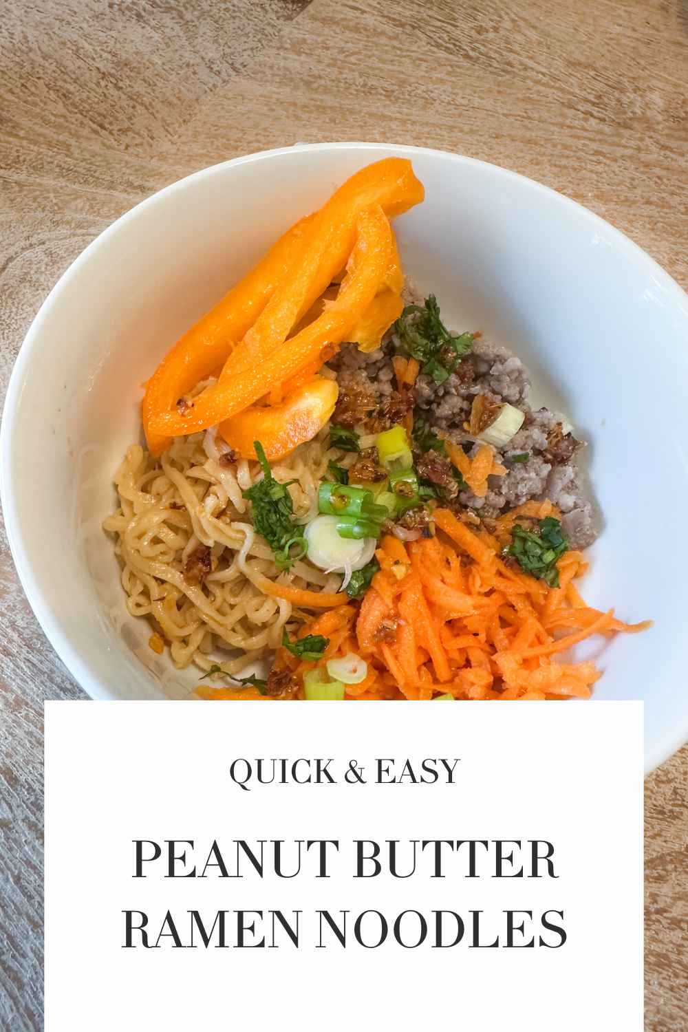 Quick and Easy Peanut Butter Ramen Noodles Recipe