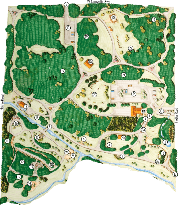 Tanger Family Bicentennial Garden Map