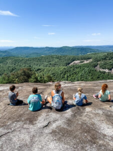 Stone Mountain State top of the mountain with Kids