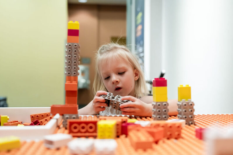 Lego Area at Durham Museum of Life and Science
