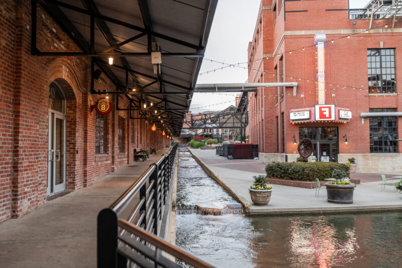 Water at American Tobacco Campus in the Tobacco District in Durham