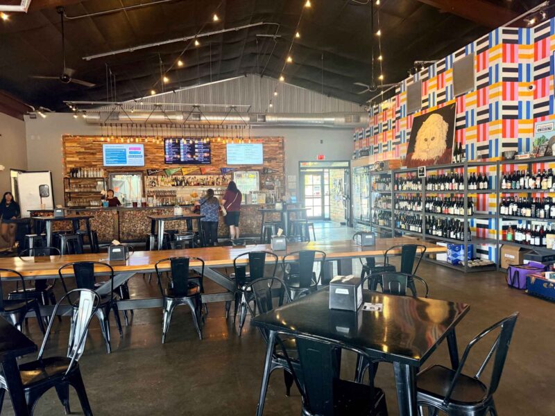 Inside bar at Lakewood Social in Durham