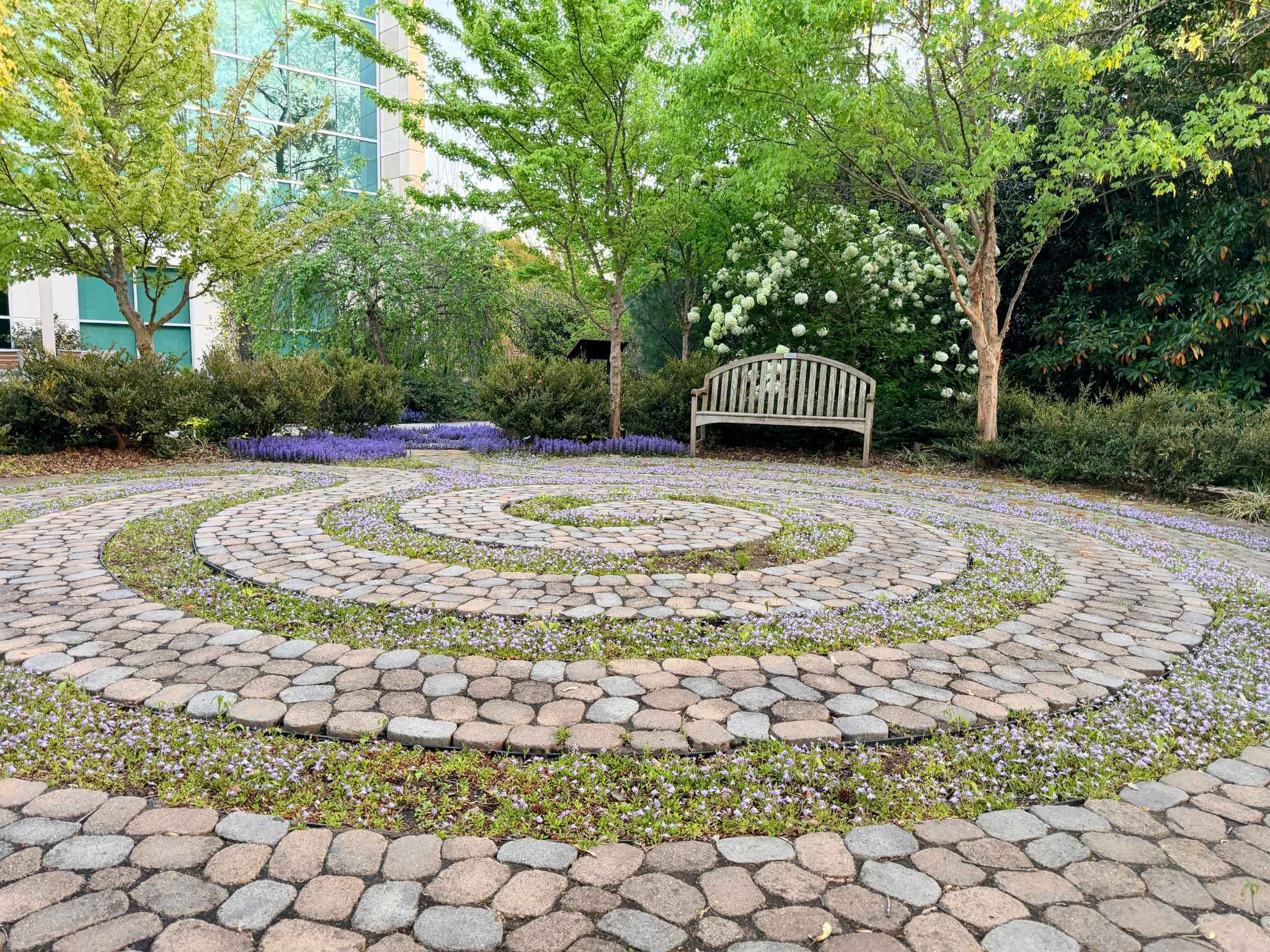 Labyrinth at Healing Gardens at Cone Health Cancer Center in Greensboro