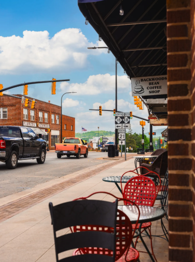 coffee shop in downtown sparta