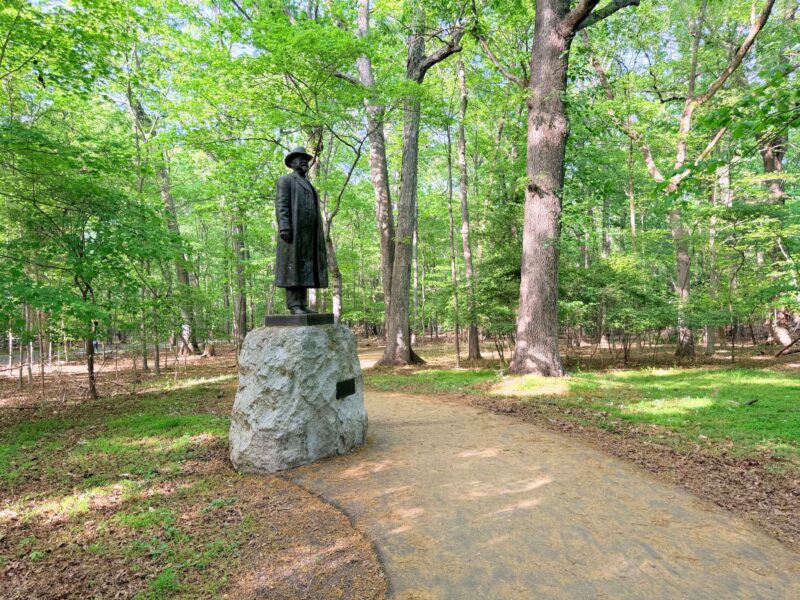 Guilford Courthouse National Military Park Statue in Greensboro, NC