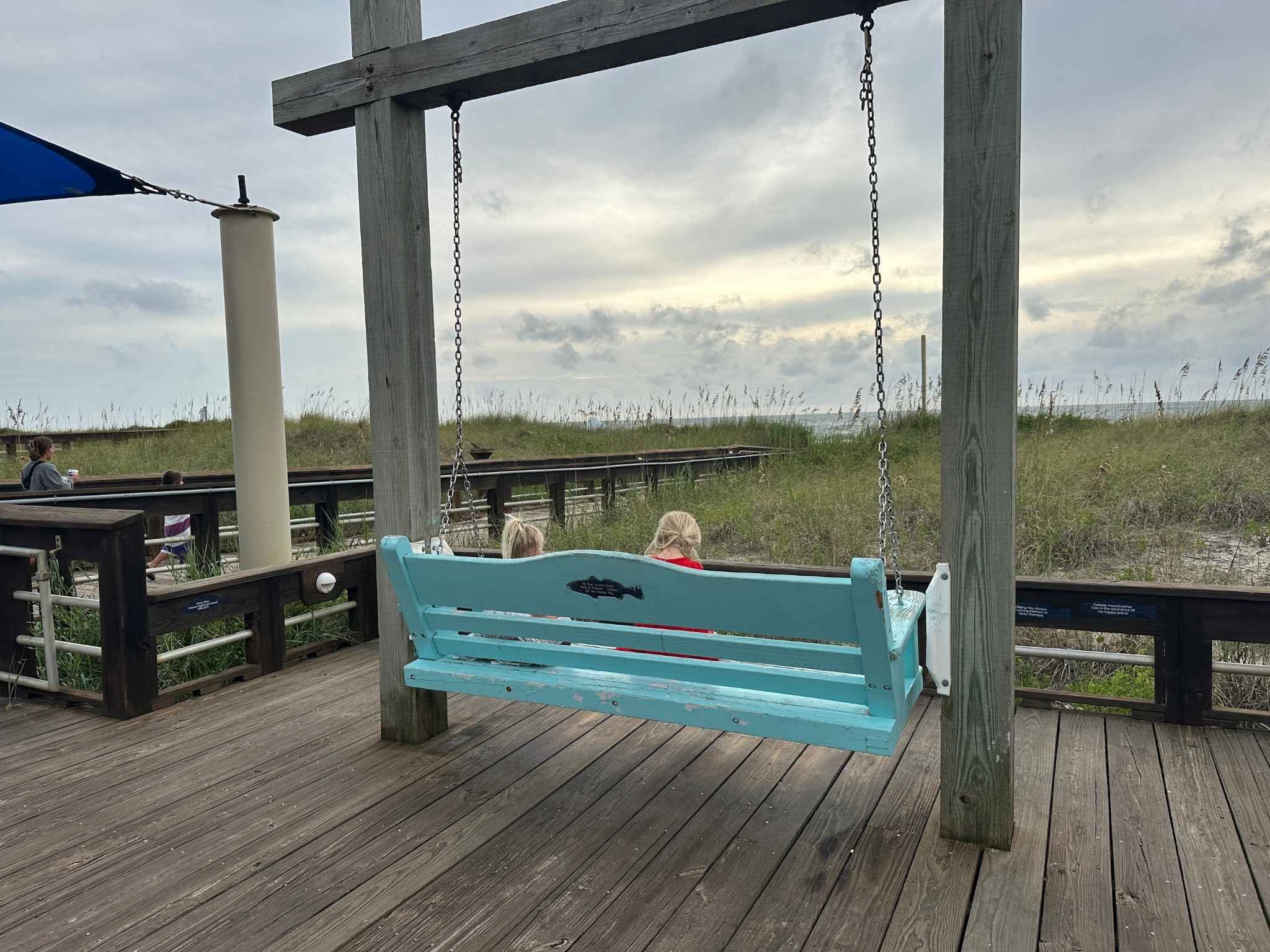 Swings on the Carolina Beach Boardwalk