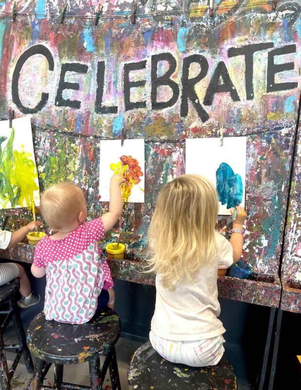 Green hill Art center Greensboro NC kids painting