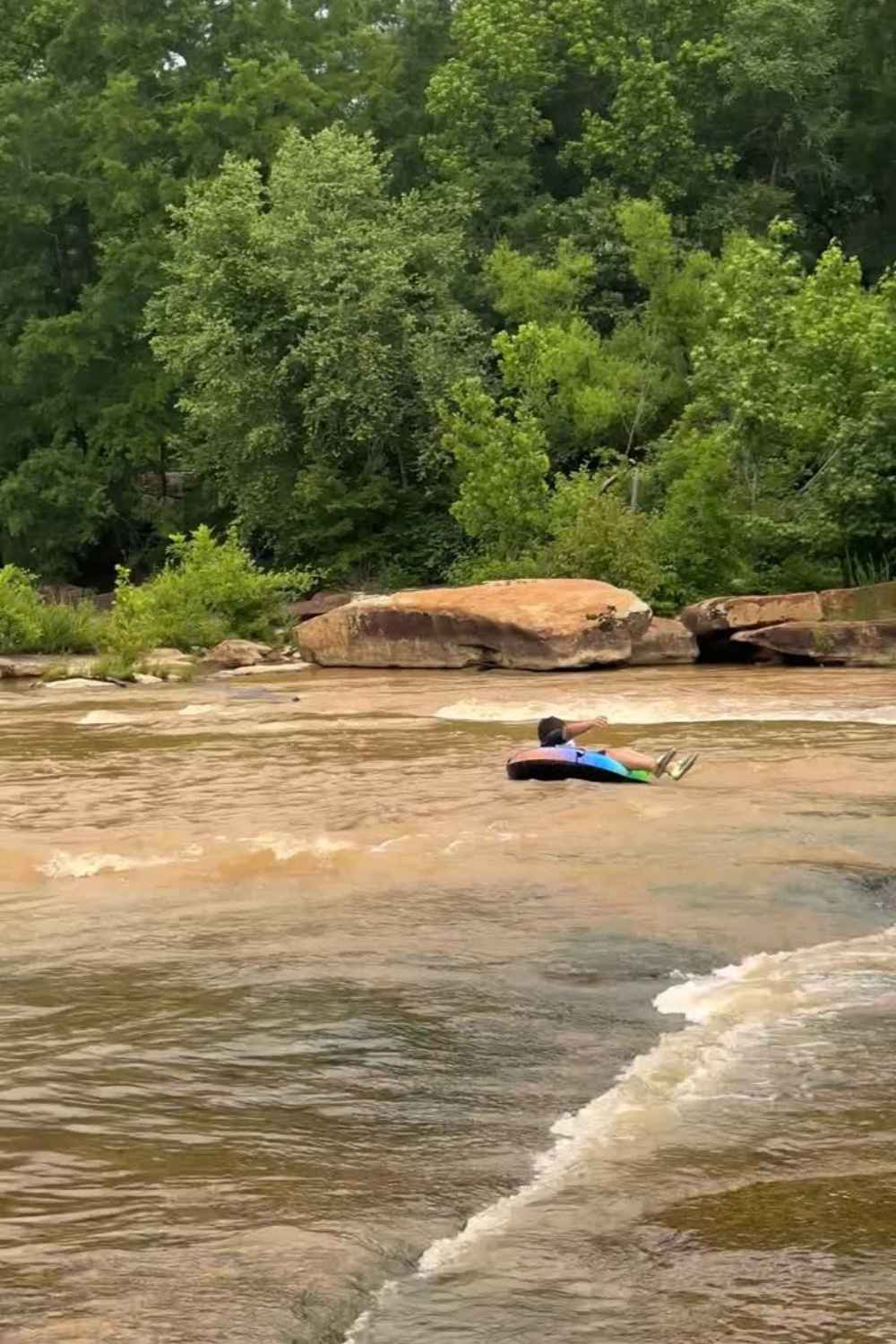 Tubing at Riverpark at Cooleemee Falls: The Bullhole