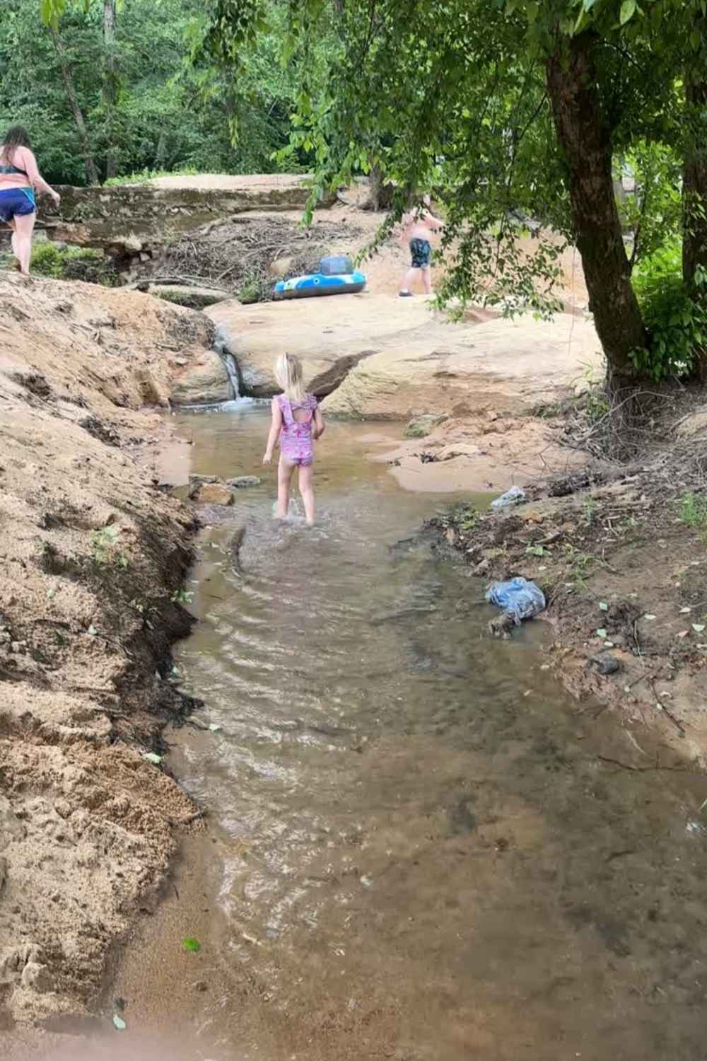 stream at Riverpark at Cooleemee Falls: The Bullhole