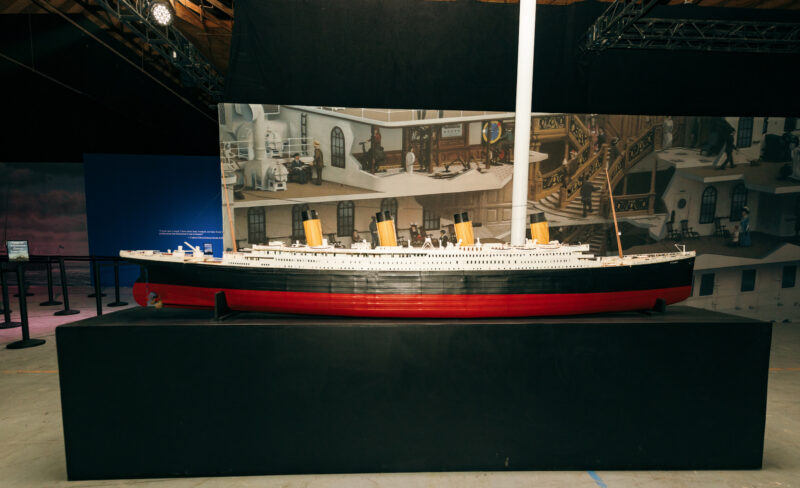 Small Scale Model of the Titanic at Titanic: The Exhibition