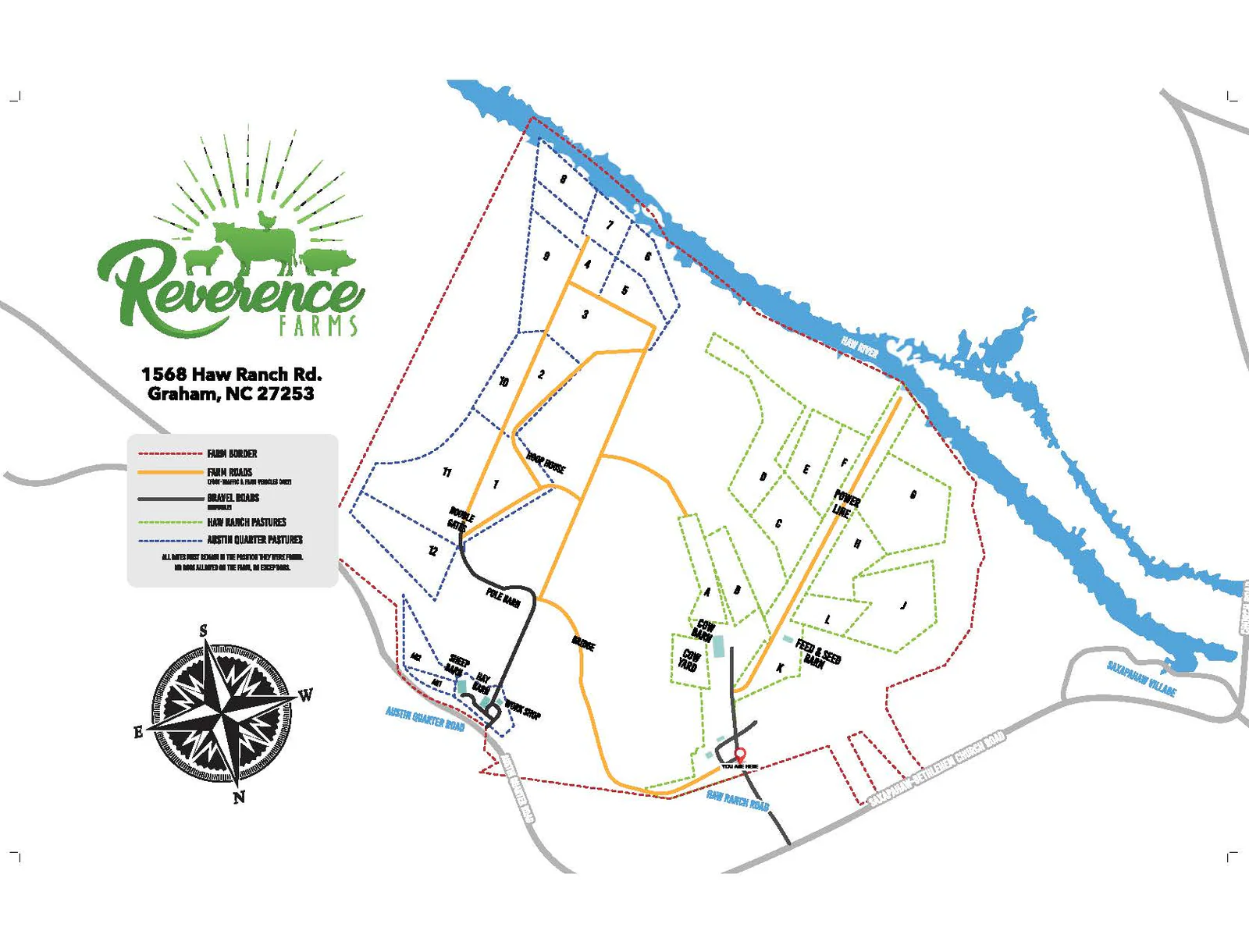 Reverence Farms Map