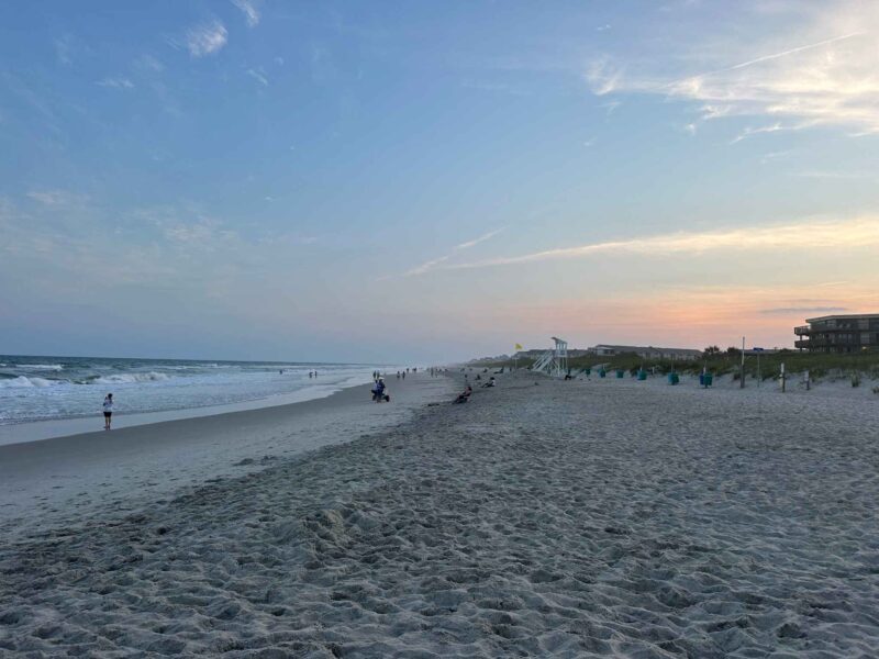 Emerald Isle beach sunset