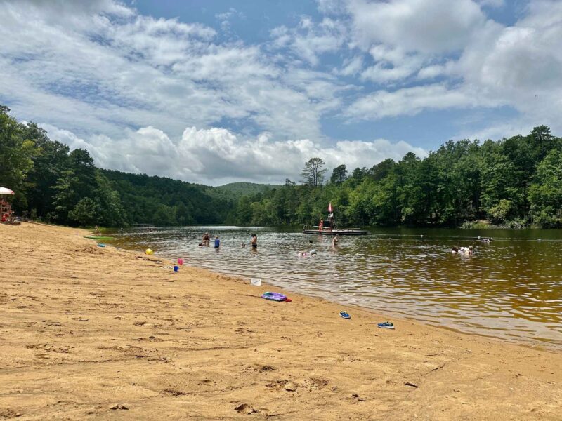Beach at Hanging Rock Lake