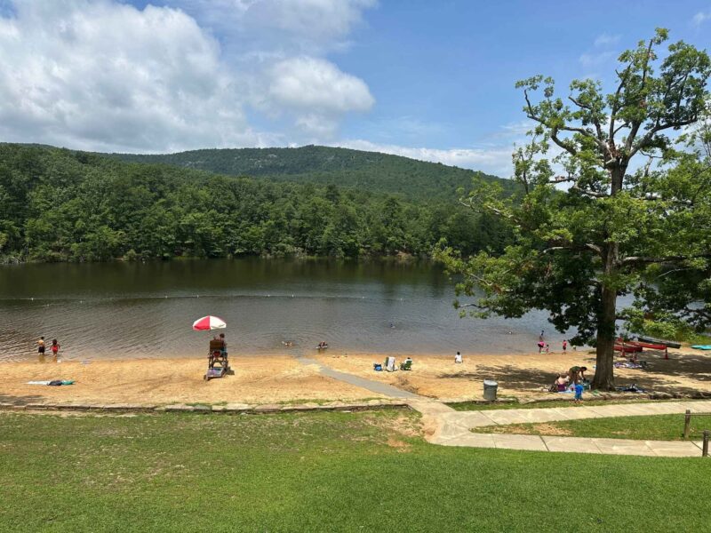 Beach at Hanging Rock Lake