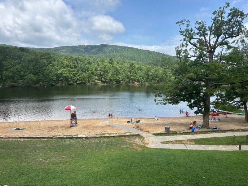 Beach at Hanging Rock Lake