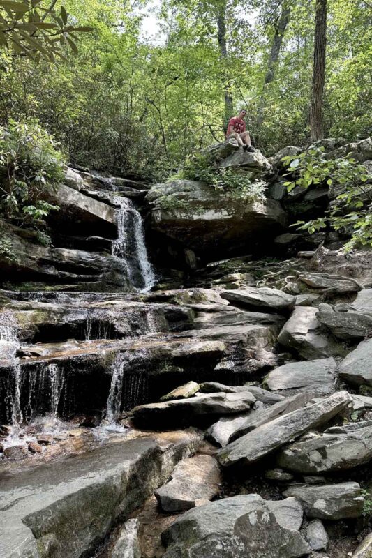 Hidden Falls at Hanging Rock State Park in NC
