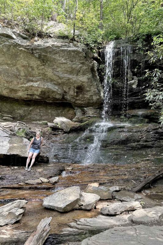 Window Falls at Hanging Rock State Park in NC