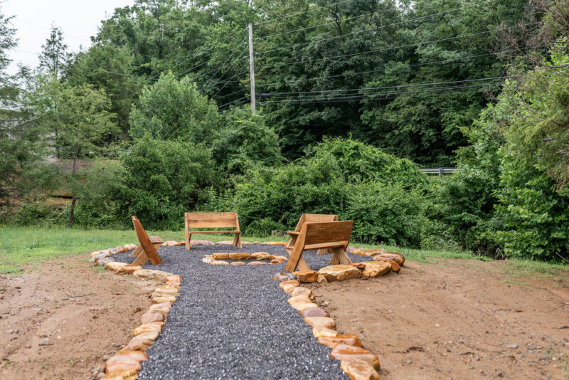 Burnsville the lodge firepit