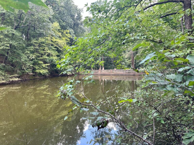 Chinqua-Penn Trail by the water