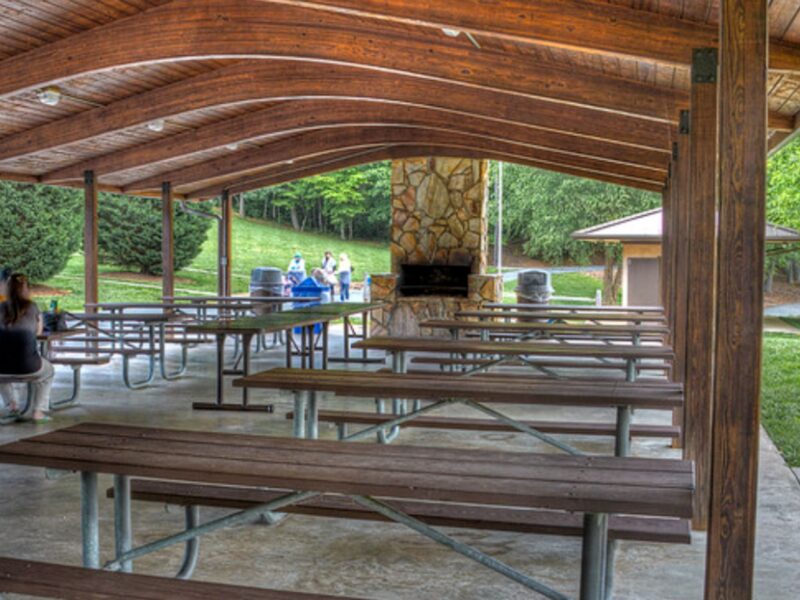 Kernersville Lake Park picnic table