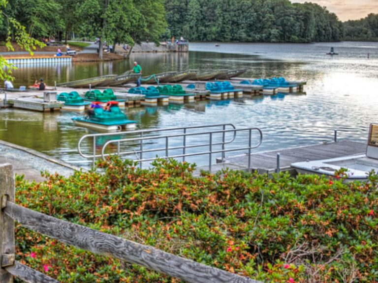 Kernersville Lake Park lake pedal boats