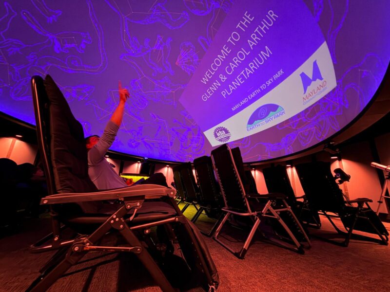 Mayland Earth to Sky Park & Bare Dark Sky Observatory planetarium