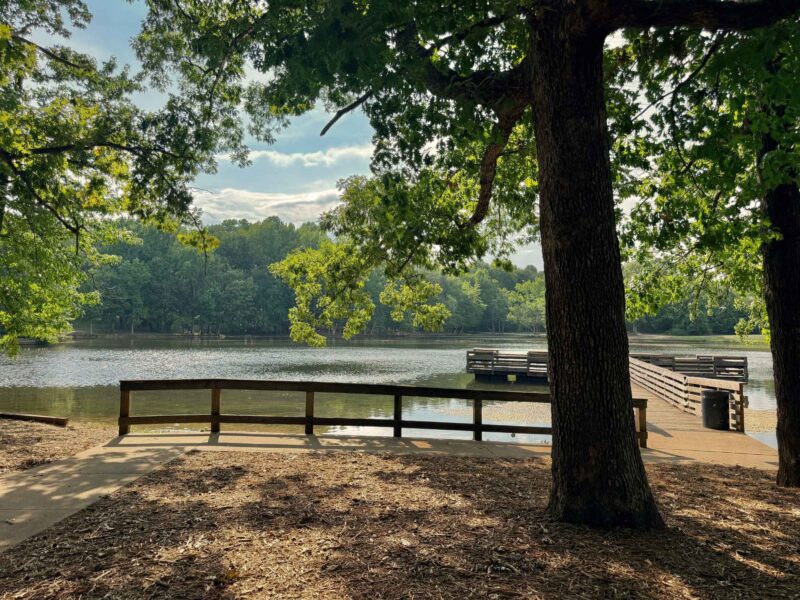 Oka T. Hester Park Fishing pond in Greensboro