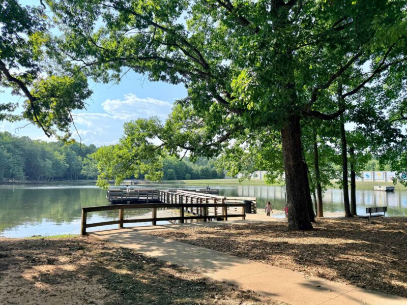 Oka T. Hester Park pond in Greensboro