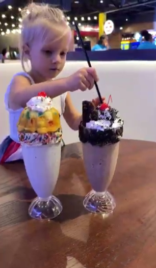 kids enjoying shakes at MAIN event Greensboro NC